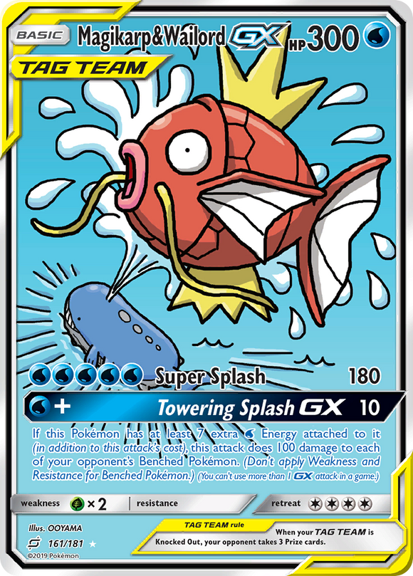 Magikarp y Wailord GX (161/181) [Sol y Luna: Formen equipo] 