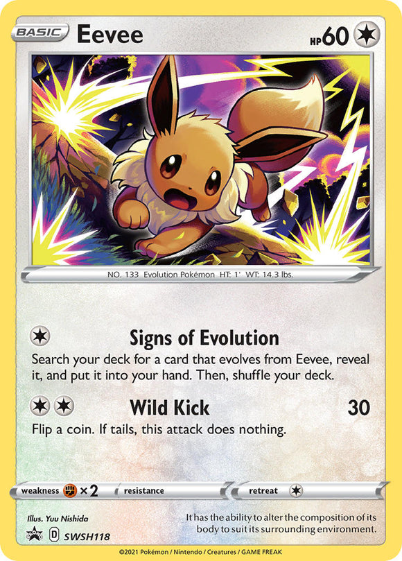 Eevee (SWSH118) [Promociones de Espada y Escudo: Estrella Negra] 