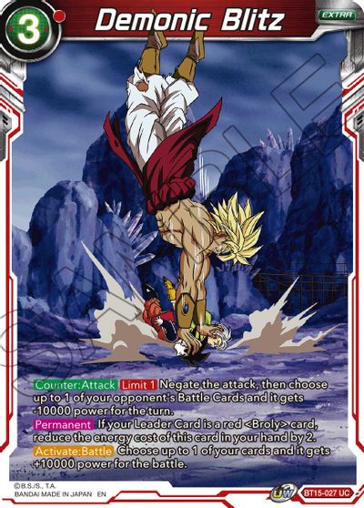 Demonic Blitz (BT15-027) [Duelo de los Saiyans]