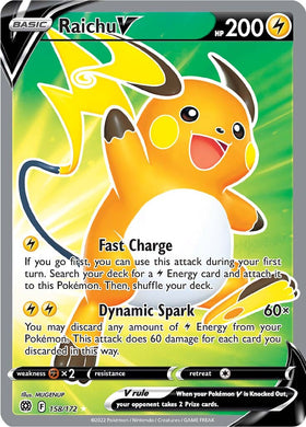 Raichu V (158/172) [Espada y escudo: estrellas brillantes] 