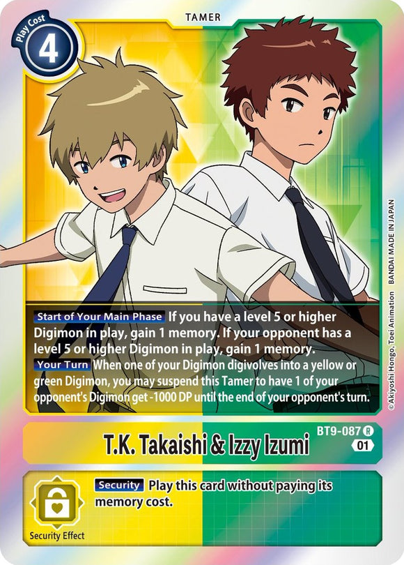 TK Takaishi e Izzy Izumi [BT9-087] [Registro X] 