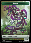 Plant // Sand Warrior Double-Sided Token [Outlaws of Thunder Junction Commander Tokens]-1