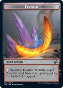 Feather // Human Soldier (004) Double-Sided Token [Ikoria: Lair of Behemoths Tokens]-1