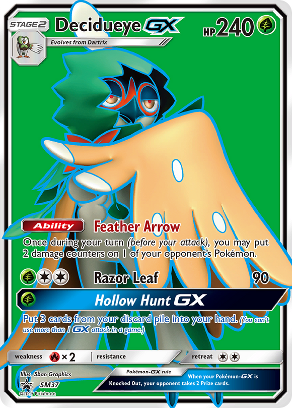 Decidueye GX (SM37) [Sun &amp; Moon: promociones de Black Star] 