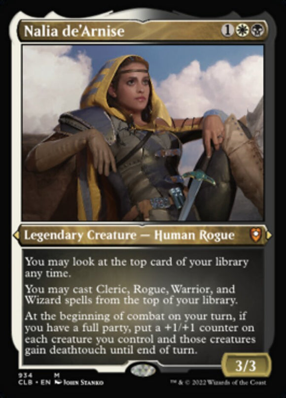 Nalia de'Arnise (comandante de exhibición) (grabado en lámina) [Commander Legends: Battle for Baldur's Gate] 