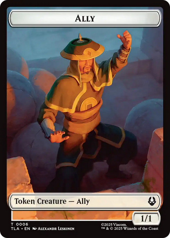 Ally (0006) // Soldier (0002) Double-Sided Token [Avatar: The Last Airbender Tokens]