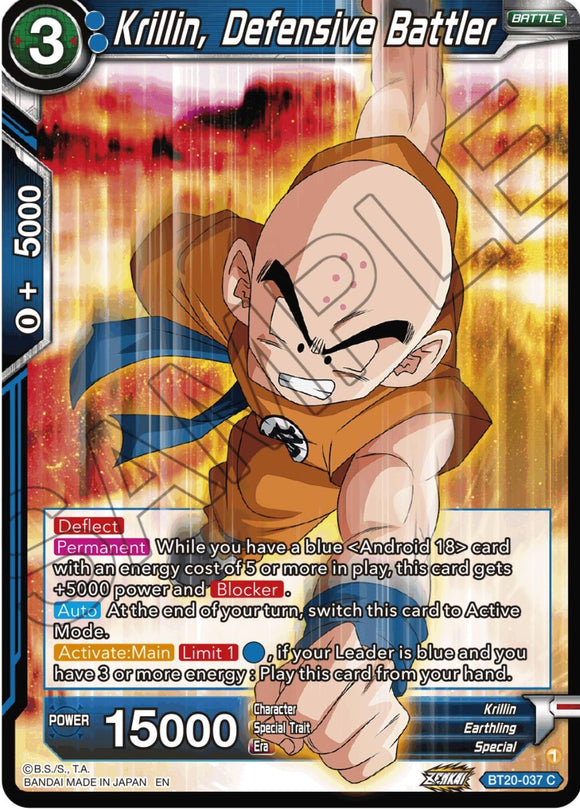Krillin, luchador defensivo (BT20-037) [Poder absorbido] 