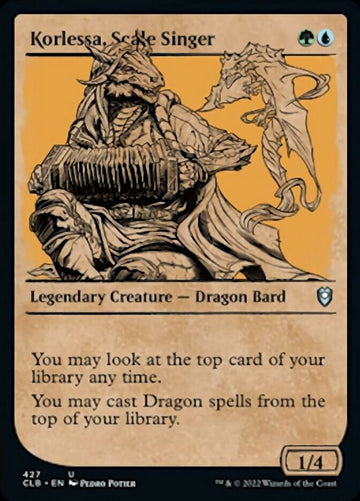 Korlessa, cantante de escalas (escaparate) [Commander Legends: Battle for Baldur's Gate] 