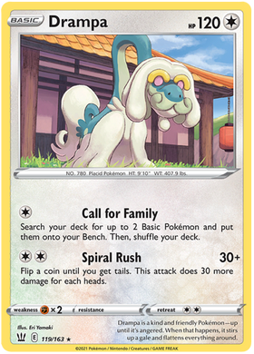 Drampa (119/163) [Espada y escudo: estilos de batalla] 