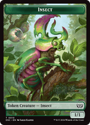Insect (0010) //Manifest Double-Sided Token [Duskmourn: House of Horror Commander Tokens]-1