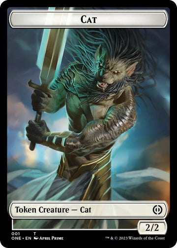 Bird // Cat Double-Sided Token [Phyrexia: All Will Be One Commander Tokens] - 0