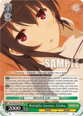 Senior confiable, Utaha [Saekano: Cómo criar a una novia aburrida] 