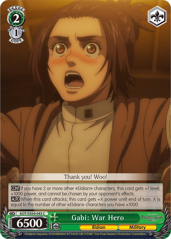 Gabi: War Hero [Attack On Titan: Final Season]