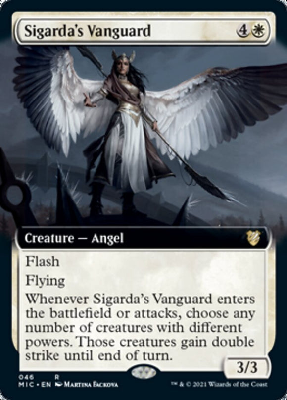 Vanguardia de Sigarda (ilustración ampliada) [Innistrad: Midnight Hunt Commander] 