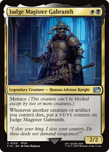 Judge Magister Gabranth [FINAL FANTASY]