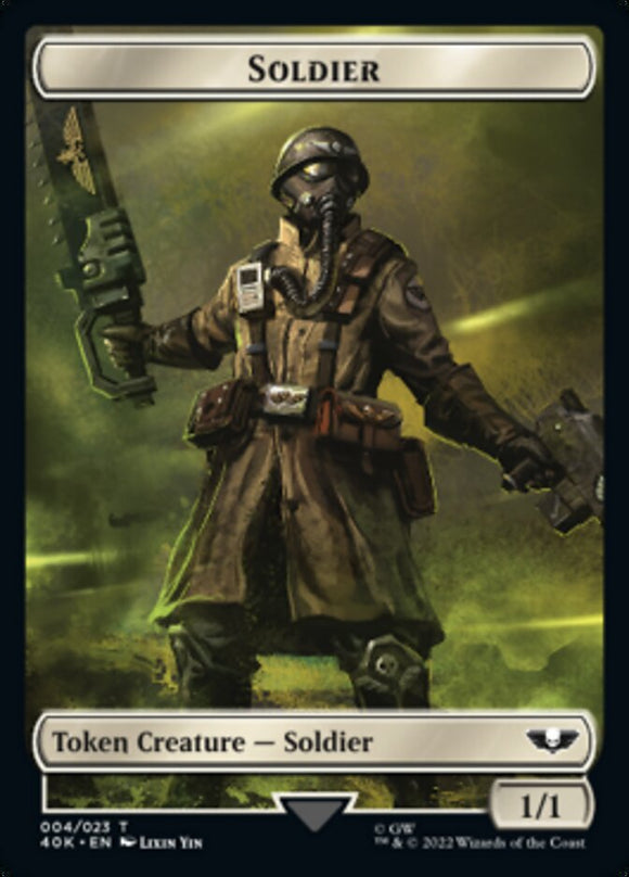 Soldado (004) // Ficha de doble cara de supresor de vanguardia [Fichas de Warhammer 40,000] 