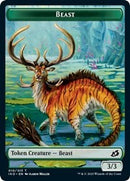 Beast // Human Soldier (003) Double-Sided Token [Ikoria: Lair of Behemoths Tokens]-1