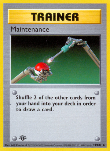 Mantenimiento (83/102) (Shadowless) [Caja base 1.ª edición] 