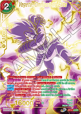 Vegeta, Élite Omnipotente (SPR) (BT15-143) [Enfrentamiento Saiyajin] 