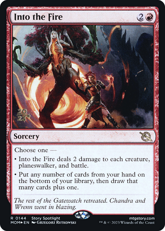 Hacia el fuego [Promociones previas al lanzamiento de March of the Machine] 