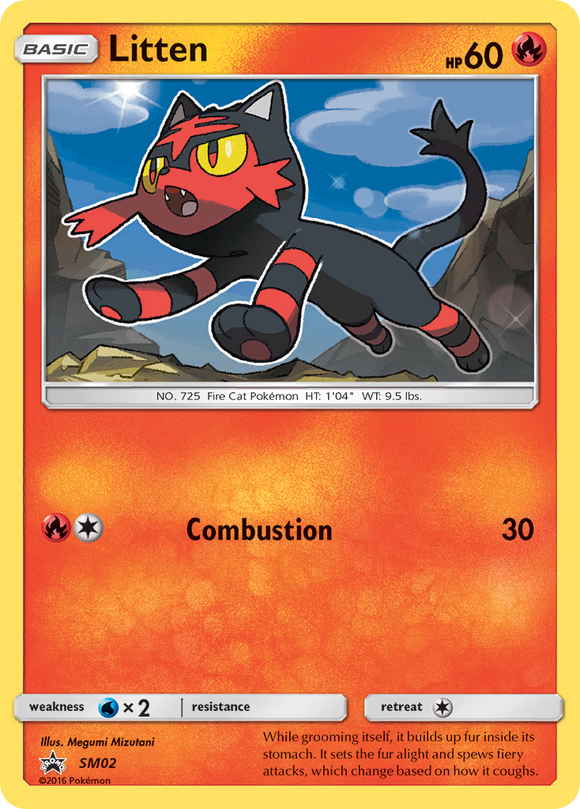 Litten (SM02) [Sol y Luna: promociones de Black Star] 