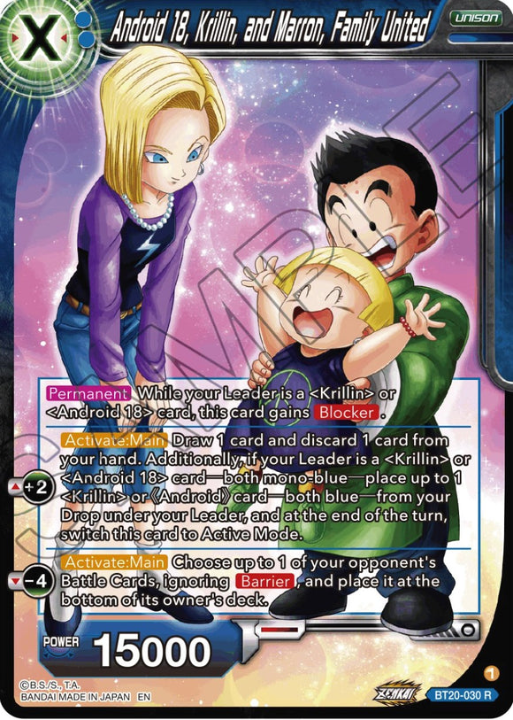 Androide 18, Krillin y Maron, Familia Unida (BT20-030) [Poder Absorbido] 