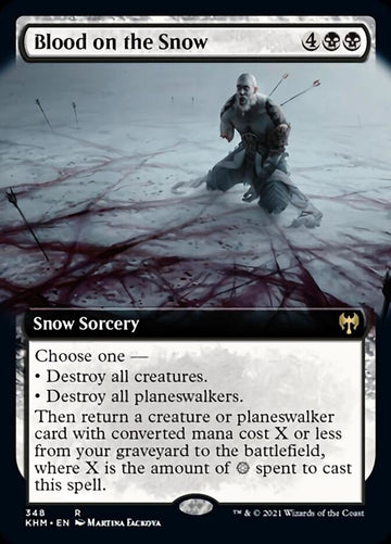 Sangre en la nieve (ilustración ampliada) [Kaldheim] 