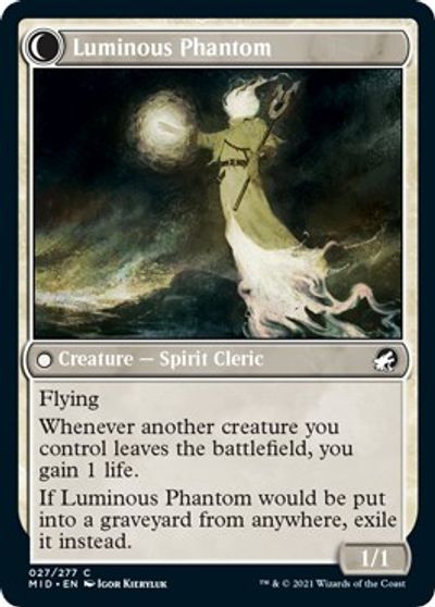 Veterano lunarca // Fantasma luminoso [Innistrad: Midnight Hunt] 