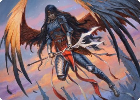 Tarjeta de arte de Liesa, el arcángel olvidado [Serie de arte Innistrad: Midnight Hunt] 