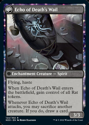 Tribute to Horobi // Echo of Death's Wail [Kamigawa: Neon Dynasty] - 0