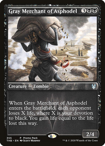 Mercader gris de Asphodel (paquete promocional) [Promociones de Theros Beyond Death] 