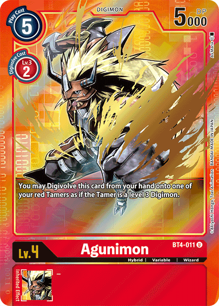 Agunimon [BT4-011] (Arte alternativo) [Gran leyenda] 