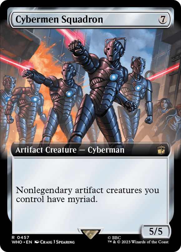 Escuadrón Cybermen (ilustración ampliada) [Doctor Who] 
