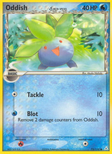 Oddish (73/110) (especie Delta) [EX: Fantasmas de Holon] 