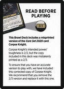 Corpse Knight Reminder Card (Knights' Charge Brawl Deck) [Core Set 2020 Tokens]-2