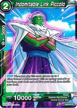 Enlace indomable Piccolo (Baraja de inicio: El guardián de los namekianos) (SD4-03) [Guerra colosal] 