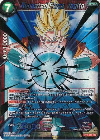 Fuerza repetida Vegito (BT2-012) [Union Force] 