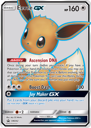 Eevee GX (SM242) [Sol y Luna: promociones de Black Star] 