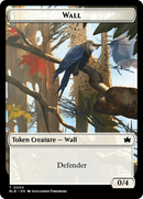 Wall // Intrepid Rabbit Double-Sided Token [Bloomburrow Tokens]-1