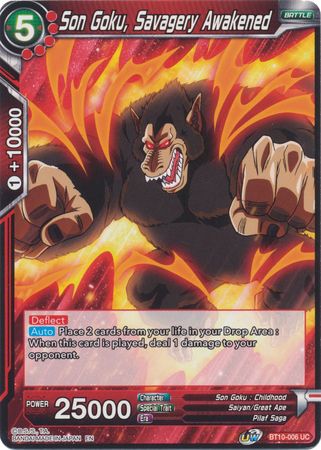 Son Goku, el despertar del salvajismo (BT10-006) [El ascenso del guerrero unísono] 