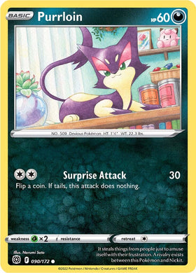 Purrloin (090/172) [Espada y escudo: estrellas brillantes] 