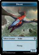 Drake // Soldier (0026) Double-Sided Token [Outlaws of Thunder Junction Commander Tokens]-1