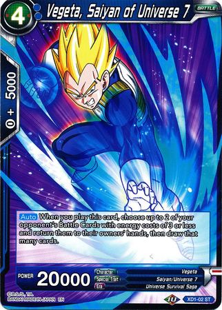 Vegeta, Saiyan del Universo 7 (XD1-02) [El asalto de los Saiyans] 