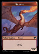 Soldier // Dragon (0021) Double-Sided Token [Commander Masters Tokens]-2