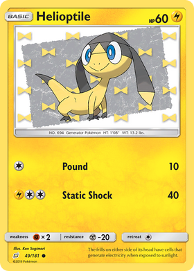 Helioptile (49/181) [Sol y Luna: Formen equipo] 