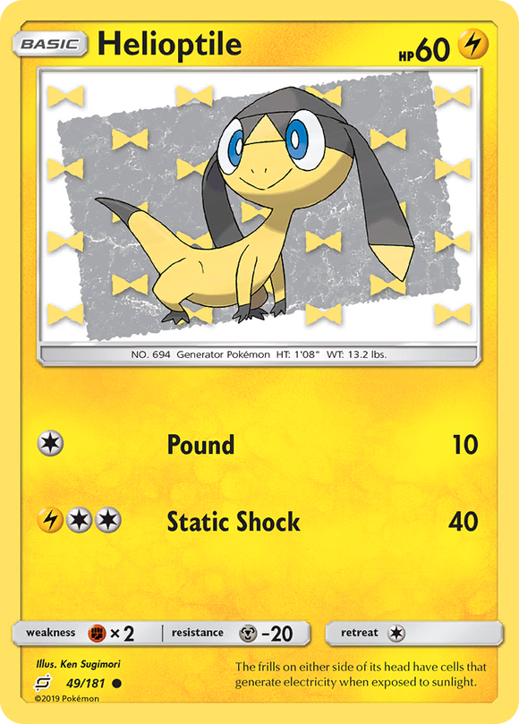 Helioptile (49/181) [Sol y Luna: Formen equipo] 