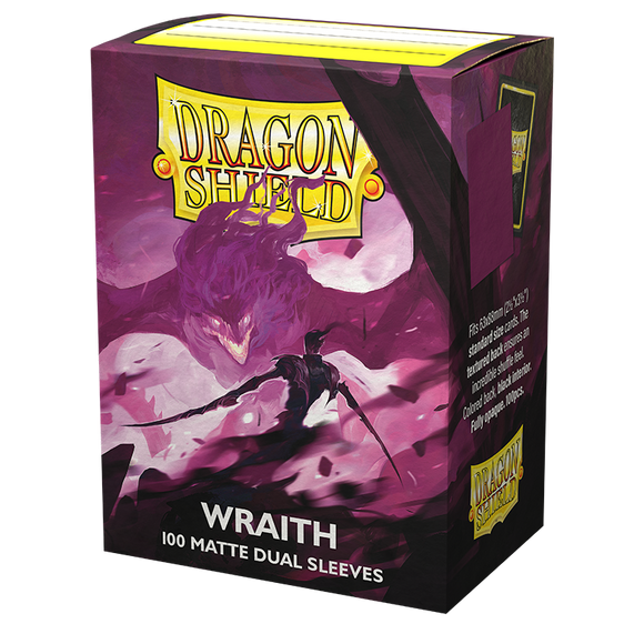 Dragon Shield: Fundas estándar de 100 ct - Wraith (mate doble) 