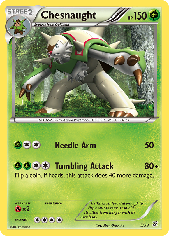 Chesnaught (5/39) [XY: Set de inicio de Kalos] 