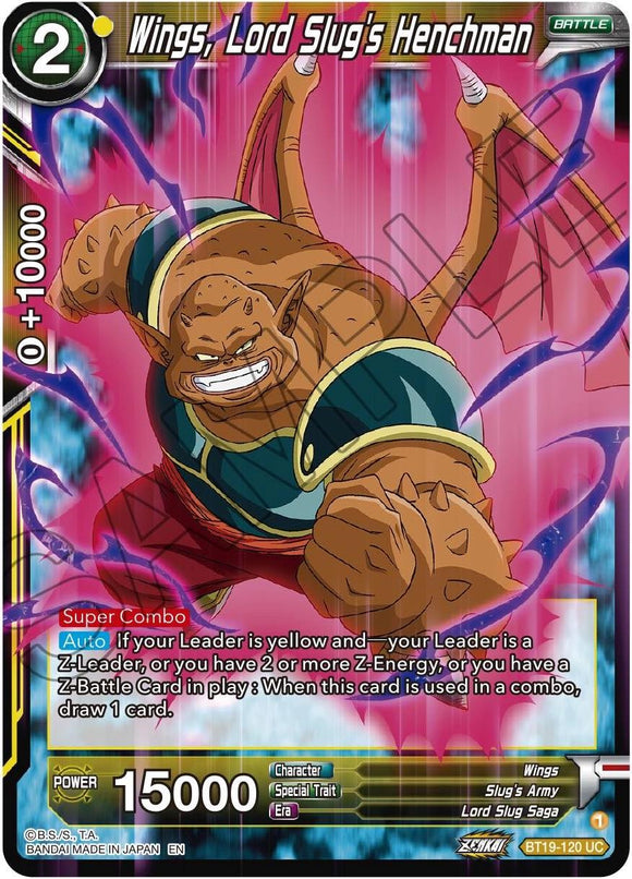 Alas, el secuaz de Lord Slug (BT19-120) [Ambición del luchador] 