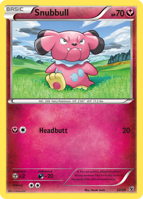 Snubbull (22/39) [XY: Set de inicio de Kalos] 